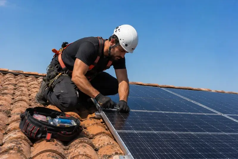 Maintenance et monitoring de panneaux solaires à Anse