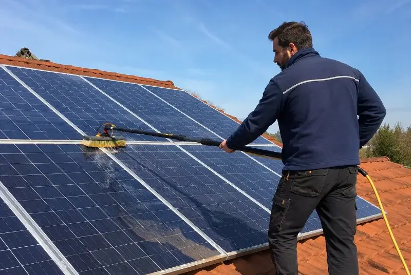 Nettoyage et entretien de panneaux solaires à Anse